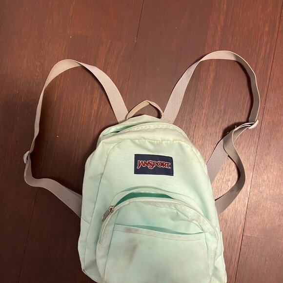 Jansport Mini Mint Green Backpack - Picture 1 of 3